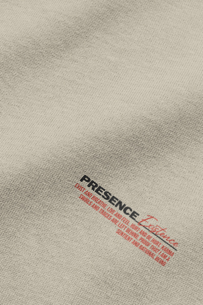 Overoz Μπεζ φούτερ με κουκούλα - Φούτερ με στάμπα με στάμπα Varoluş Karma