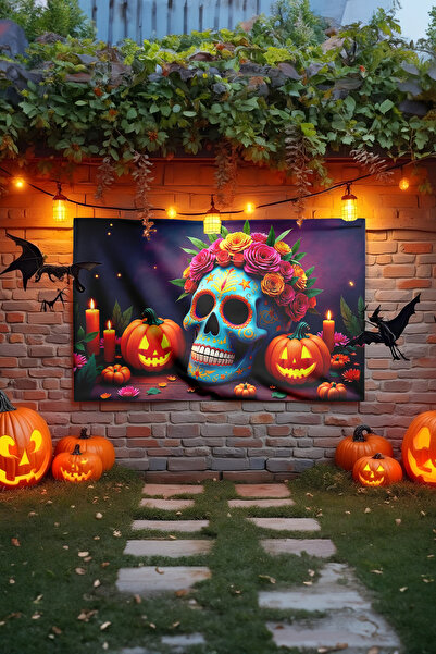 Viadela Гоблен за Хелоуин Dia de los Muertos