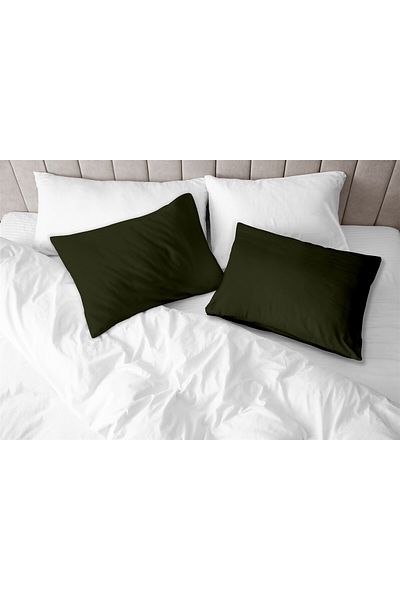 Evim 100% Cotton Akfil Black Pillow Case Set of 2 - 50X70 cm