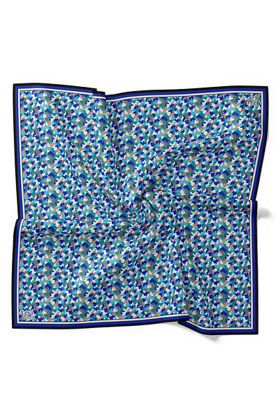 Levidor Eșarfă de mătase albastră Levidor Twill - 34