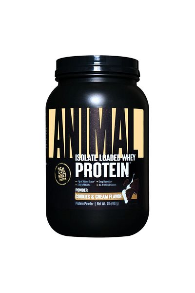 Universal Nutrition Animal Whey Isolate Loaded, Cookies and Cream, 2 LB
