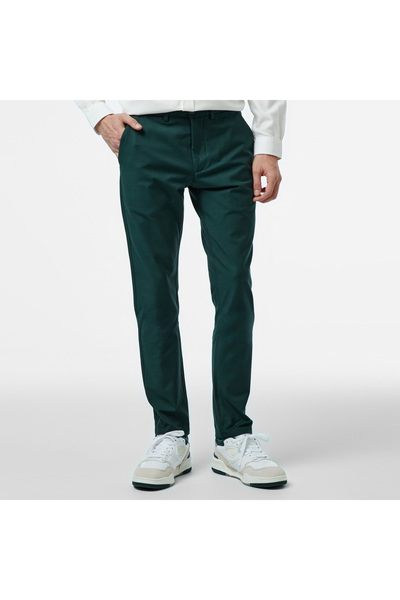 Lacoste Slim Fit Chino Erkek Yeşil Pantolon
