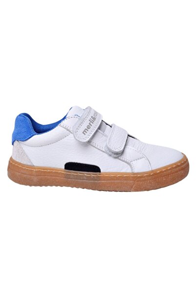 Merli&Rose Flick 134 Кожени бели сини детски обувки