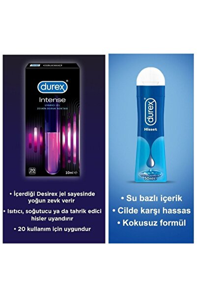 Durex Intense Uyarıcı Tahrik Edici Hisset Kayganlaştırıcılı Jel