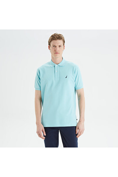 Nautica Erkek Mavi Classic Fit Polo Yaka T-Shirt