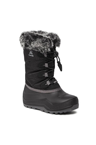 Kamik Snowangel Unisex Children's Black Boots Unisex Children's Boots Nf8442C