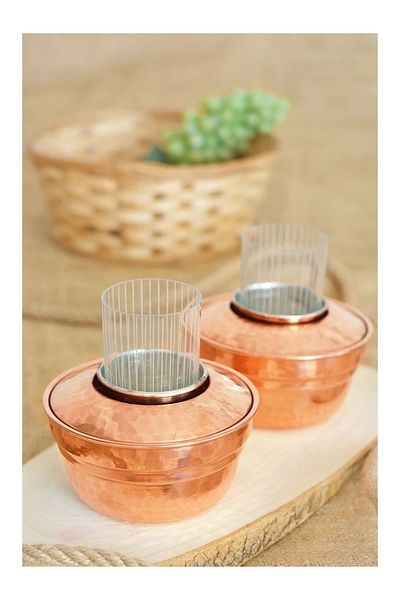Bakır Concept Bright Copper Colored Set of 2 with Driver's Lights and Covers