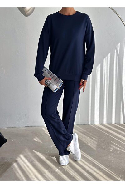 SUYA US WEAR Set pantaloni și hanorace din material modal