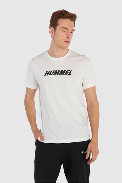 hummel Ανδρικό μπλουζάκι από βαμβακερό μπλουζάκι με λογότυπο Hmlelemental 911947 -9001