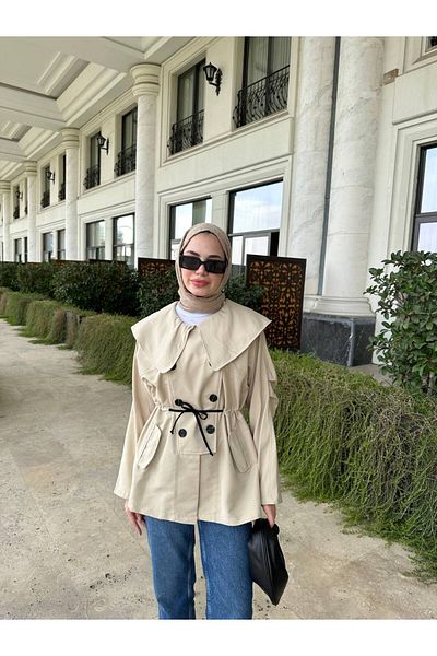 İnce Stil Trench Coat