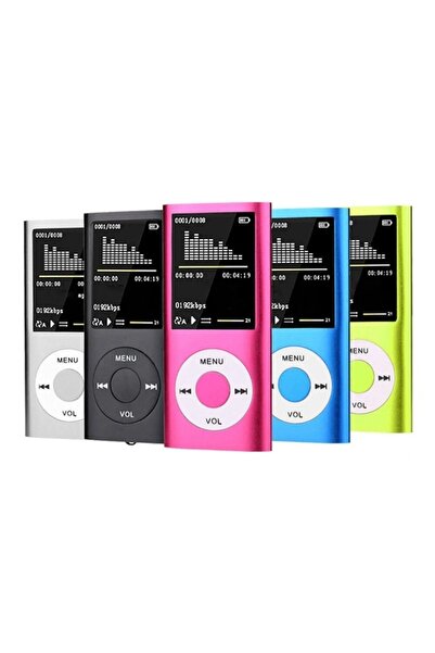 SIGHTZER Mp3 Çalar Ses Kayıt Fm Radyo Sd Kart Girişli Mp4 Player 1.8 Inç Renkli Ekran