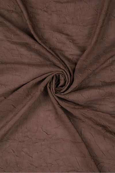 Merve DAĞLI Parma Bamboo Crash Bitter Brown Shawl