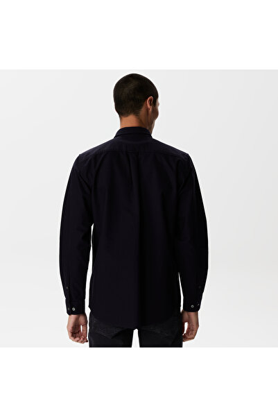 Lacoste Regular Fit Düğmeli Yaka Erkek Lacivert Gömlek
