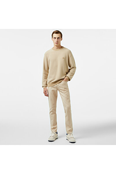 Lacoste Relaxed Fit Erkek Bej Triko