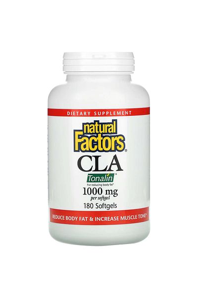 Natural Factors Tonalin Cla, 1000 mg, 180 Softgels