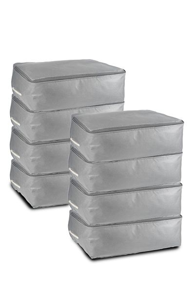 Vedsey Σετ 8 53x44x20 cm - Γκρι Οργανωτής σπιτιού: Καναπές-κρεβάτι και Organizer κάτω από το κρεβάτι