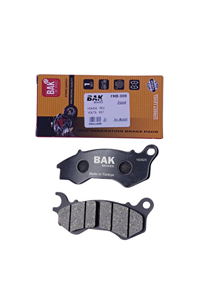 BAK BRAKES FMB-008  Honda Pcx 125/150, Kanuni Mati 125. Ön Fren Balatası Organik Kalite