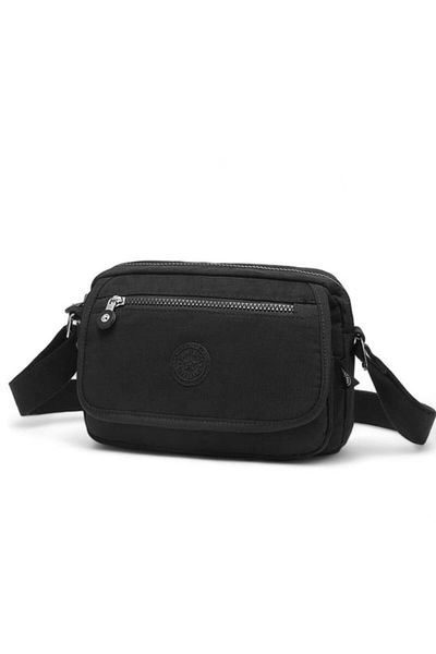 SMART BAGS Geantă neagră Crinkle Crossbody pentru femei - Smb3166