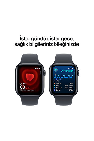 Apple Watch SE GPS 2024 40mm Midnight Aluminium Case with Midnight Sport Band - S/M