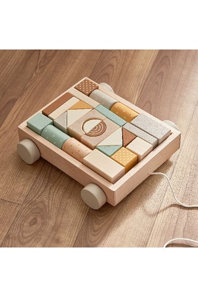 Home Box Block Cart 26-Piece Set for 1 year - 19.8x20.4x5.8 cm