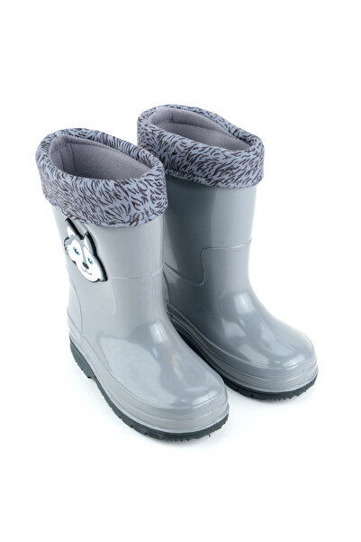 GEZER Boys' Winter Pvc Warm Lined Waterproof Rain Boots