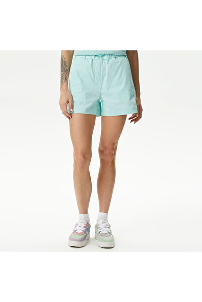 Lacoste Kadın Regular Fit Yeşil Şort