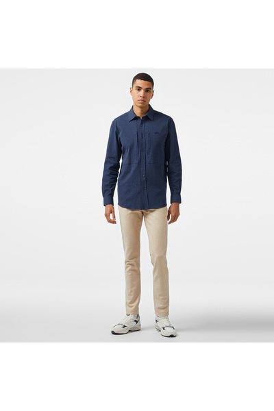 Lacoste Erkek Regular Fit Lacivert Gömlek