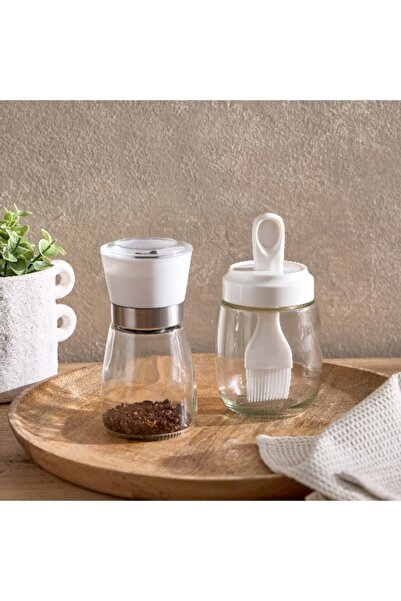 Home Box مطحنة الملح والفلفل الزجاجية الأساسية - 170 مل