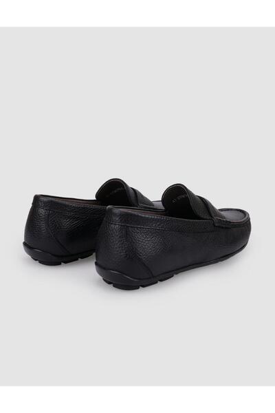 Cabani %100 Hakiki Deri Siyah Erkek Loafer