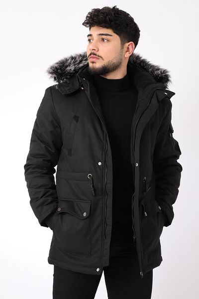 Stilkombin Bill Fur Hooded Coat & Coat_50191