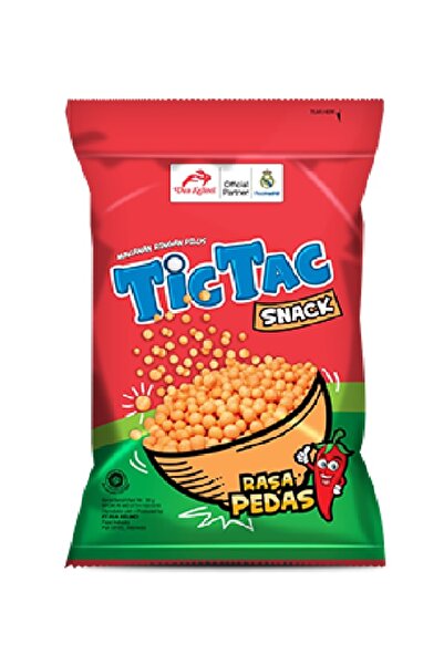 Tic Tac TİCTAC cassava snack rasa pedas 80g 1 paket