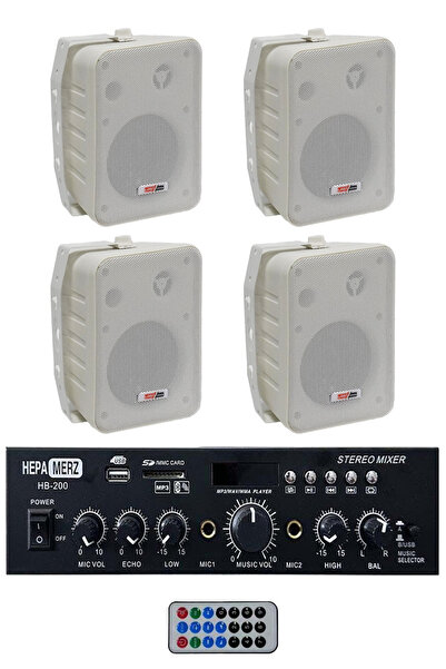 Lastvoice Ekonomi Wall Paket-4w Anfi Ve Duvar Hoparlörü Seti (1 ANFİ 4 HOPARLÖR)