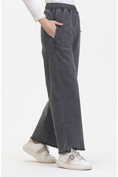 sefamerve Geräucherte Jeans mit elastischem Bund – 1793P-01