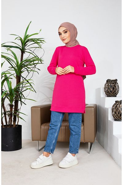 sefamerve Φούξια Gipeli Camisole Tunic - 9091-01