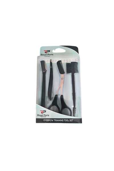 lawrenceshop 1. Kalite 4'lü Kaş Bakım Seti (Kaş Makası + Kaş Tarağı + Cımbız ...