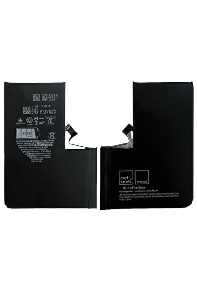 Nettech Teknonet Apple iPhone 14 Pro Max Uyumlu Nettech 4300 mAh Batarya