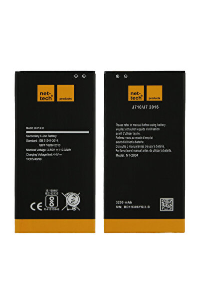 Nettech Teknonet Samsung Galaxy J710 J7 2016 Uyumlu Nettech 3200 MAh Batarya