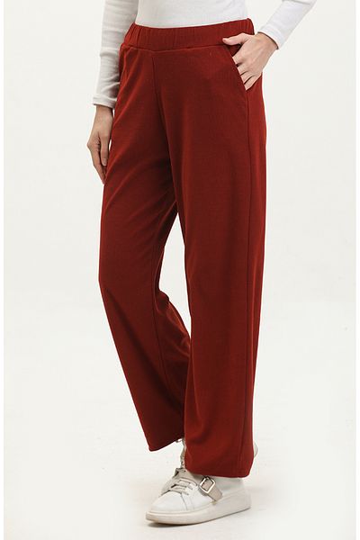 sefamerve Pantaloni din velur cu gresie - 77604-01