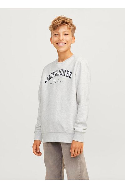 Jack & Jones White Printed Boys' Sweatshirt