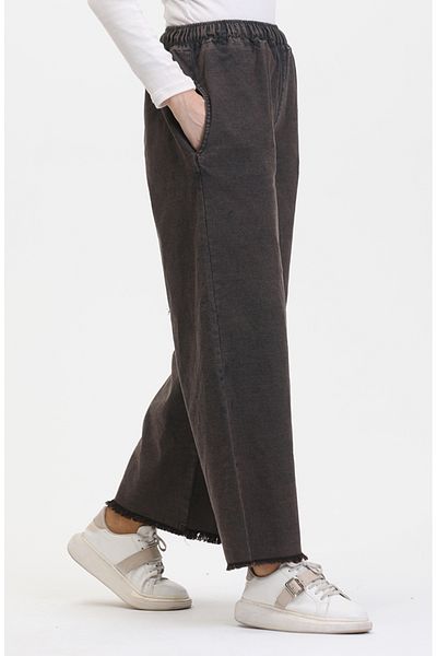 sefamerve Geräucherte Jeans mit elastischem Bund – 1793T-01