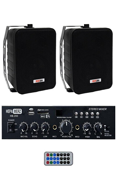 Lastvoice Ekonomi Wall Paket-2b Anfi Ve Duvar Hoparlörü Seti (1 ANFİ 2 HOPARLÖR)