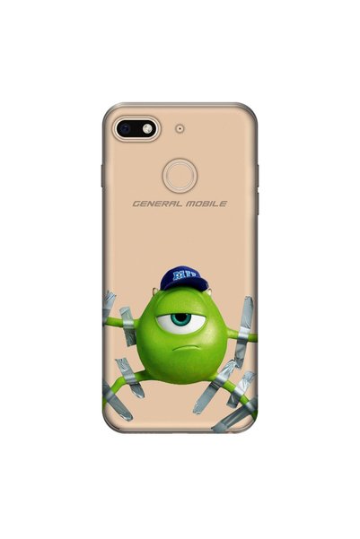 General Mobile Gm 8 Go Case 0.4mm Laser Cut Silicone Cover Monster
