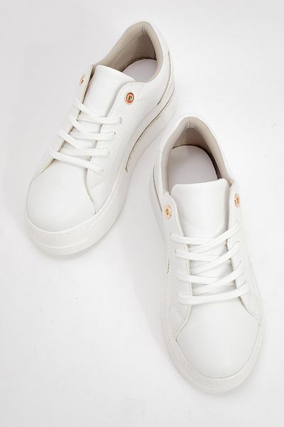 LuviShoes Pantofi de damă POEM White Stone cu talpă groasă