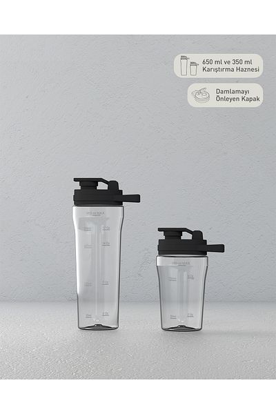 English Home Kbl 3001 - Shake Away Black-Chrome Personal Blender