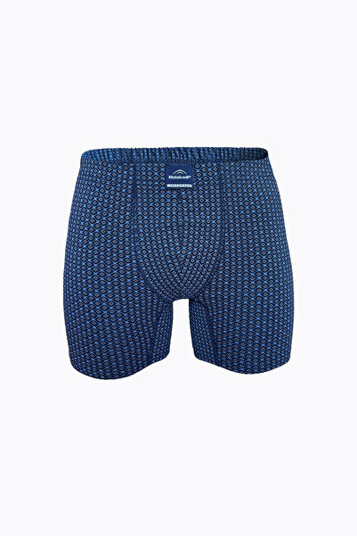 Malabadi Men's Patterned 3-Piece Cotton Elastane Long Boxer 073