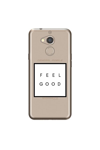 General Mobile Gm 8 Kılıf 0.4mm Lazer Kesim Silikon Kapak Feel Good