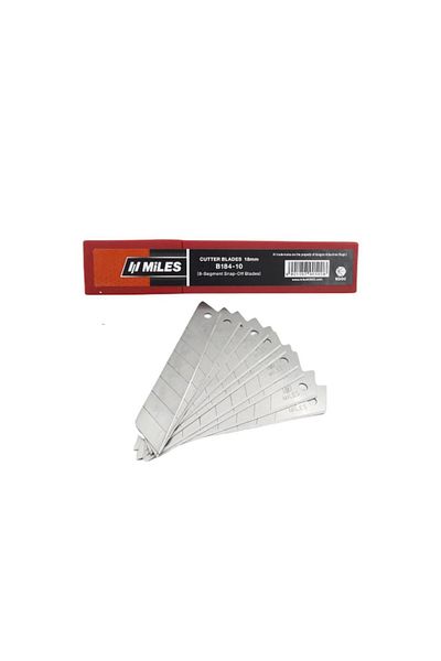 MİLES Miles Wide Utility Knife Refill 18 mm 10 pcs 1 Tube B184-10