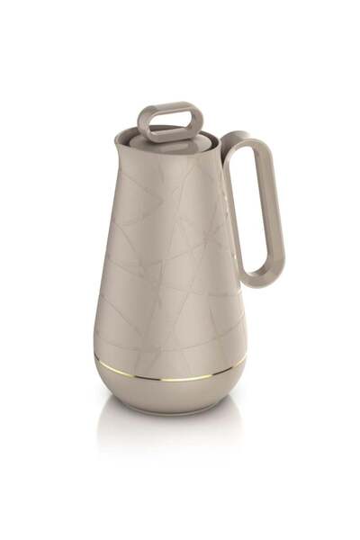 Mister Brand | Thermos set 1.0 and 0.5 liters | Creamy white and golden colour
