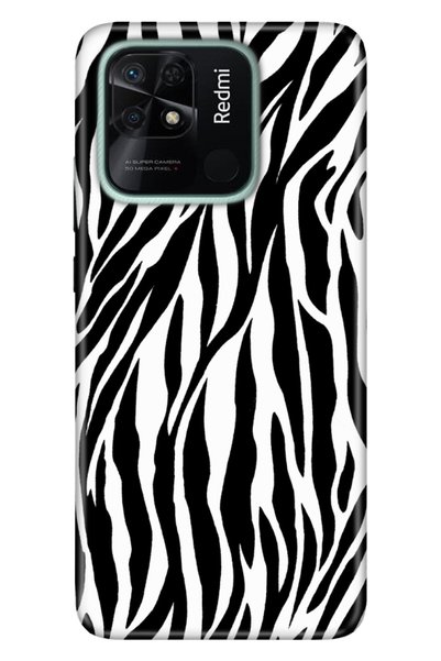 Cekuonline Xiaomi Redmi 10C Case Silicone Tioserisi Patterned Picture - Zebra...