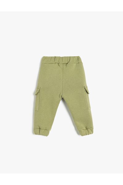 Koton Jogger-Jogginghose mit Taschen, Taillenschnürung, Raster